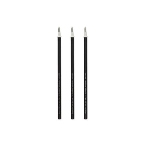 Legami gel roller refills Erasable Pen, set 3 pieces, thickness 0.7 mm, black