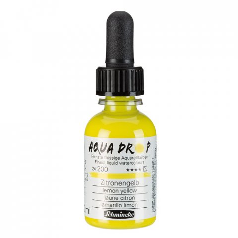 Schmincke Aqua Drop liquid watercolour pigment based, 30 ml, lemon yellow (200)