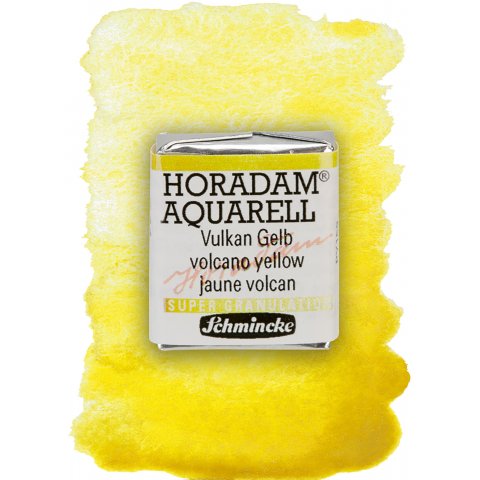 Schmincke Acquerello Horadam Super Granulazione 1/2 ciotola, giallo vulcano (911)