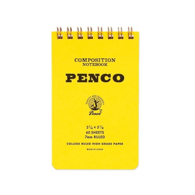 Penco notepad with spiral binding