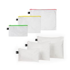 Loqi Reißverschlussbeutel Zip Pockets Tyvek