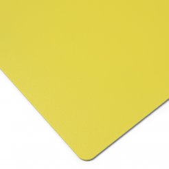 Cornici campione di colore DIN A6, Giallo zolfo, RAL 1016, perlato (linea fine)