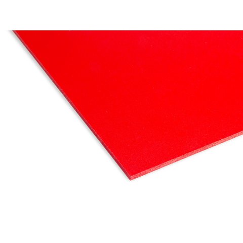 Forex color PVC-Hartschaumplatte, farbig (Zuschnitt möglich) 3,0 x 1560 x 3050 mm, rot (RAL 3020)