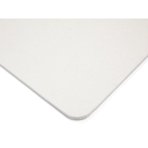 Felt seat cushion, square square, round edges, 330 x 330, white