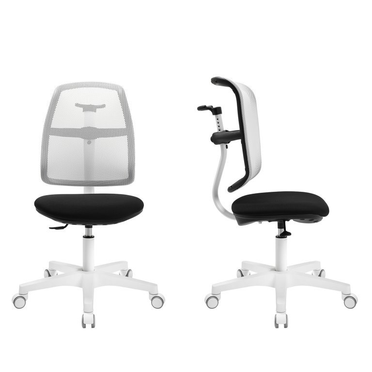 Modulor children chair with mesh backrest