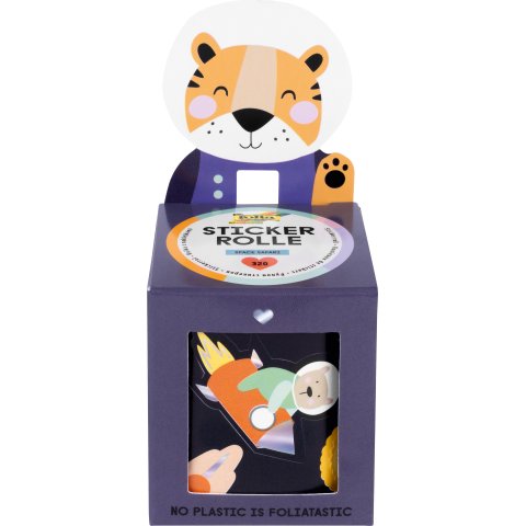 Confezione di adesivi, rotolo 4 m, 320 pezzi, Hotfoil, Space Safari