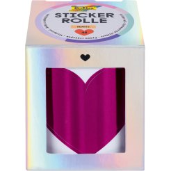 Confezione di adesivi, rotolo, 3 m, 48 pezzi, Hotfoil, cuori