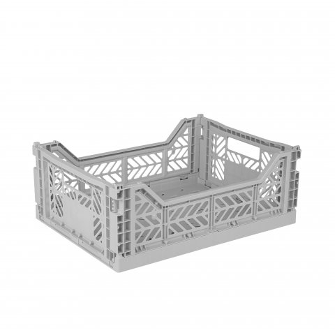 Aykasa Klappkiste, Midi 40 x 30 x 14 cm, PP, grey