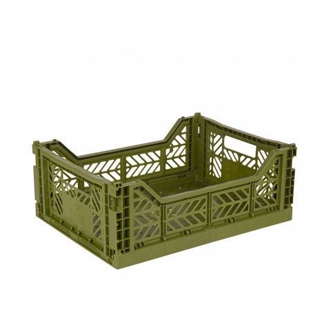 Aykasa Klappkiste, Midi 40 x 30 x 14 cm, PP, olive