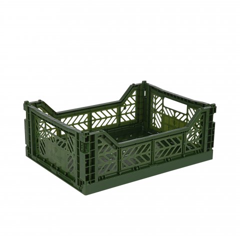 Aykasa Klappkiste, Midi 40 x 30 x 14 cm, PP, khaki