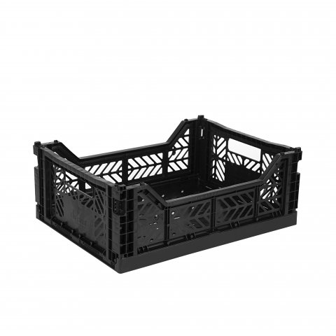 Aykasa Klappkiste, Midi 40 x 30 x 14 cm, PP, black