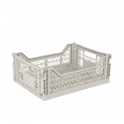 Aykasa Klappkiste, Midi 40 x 30 x 14 cm, PP, light grey