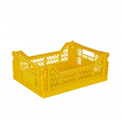Aykasa Klappkiste, Midi 40 x 30 x 14 cm, PP, yellow