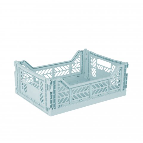 Aykasa Klappkiste, Midi 40 x 30 x 14 cm, PP, arctic blue