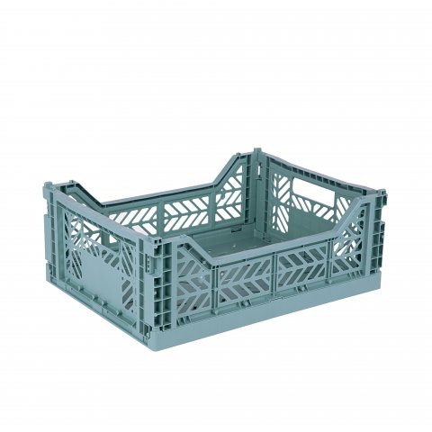 Aykasa Klappkiste, Midi 40 x 30 x 14 cm, PP, teal