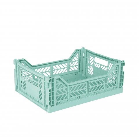 Aykasa Klappkiste, Midi 40 x 30 x 14 cm, PP, ocean