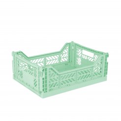Scatola pieghevole Aykasa, Midi, 40 x 30 x 14 cm, PP, menta calda