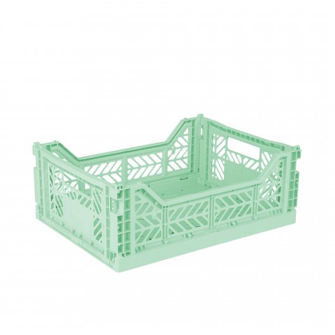 Aykasa Klappkiste, Midi 40 x 30 x 14 cm, PP, warm mint