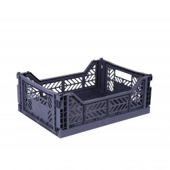 Scatola pieghevole Aykasa, Midi, 40 x 30 x 14 cm, PP, blu cobalto