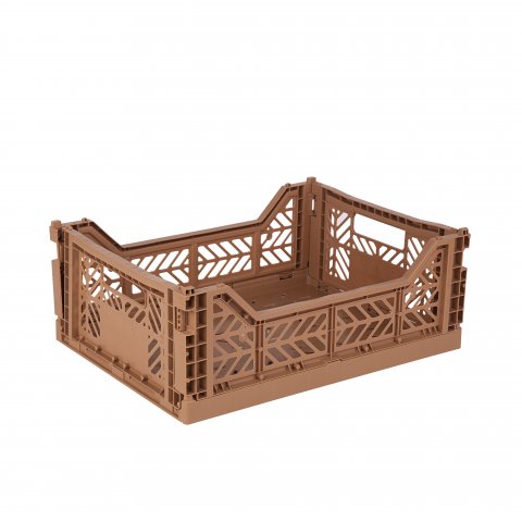 Aykasa Klappkiste, Midi 40 x 30 x 14 cm, PP, tan