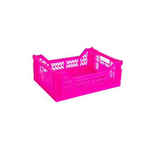 Aykasa Klappkiste, Midi 40 x 30 x 14 cm, PP, neon pink