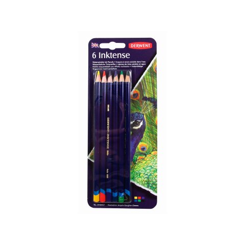 Derwent Inktense Set set of 6, coloured sorted