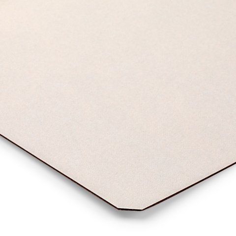 Muestra de color del tablero DIN A6 Melamina/HPL 0,8 mm, SD perlado mate, beige claro
