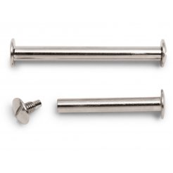 Bookbinding screws, standard, nickel-plated