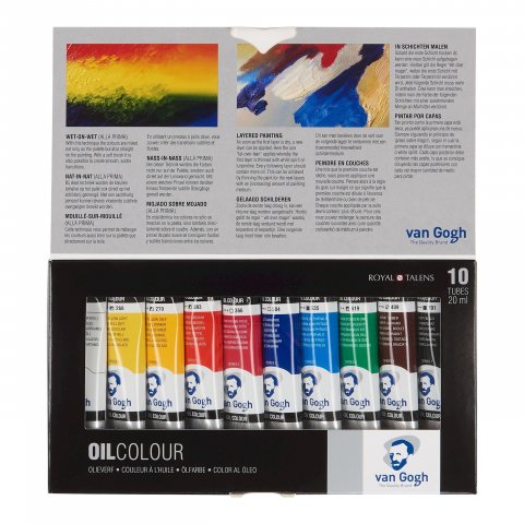 Royal Talens oil paint Van Gogh, set 10 tubes à 20 ml, Basic