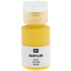 Acrylfarbe Acrylini, matt, Kunststoffdose, 22 ml, gelb