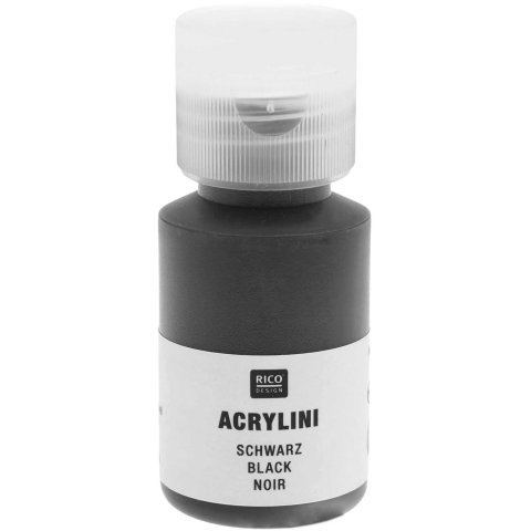 Acrylfarbe Acrylini, matt Kunststoffdose, 22 ml, schwarz