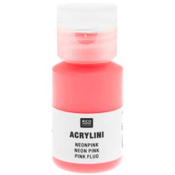 Acrylfarbe Acrylini, matt, Kunststoffdose, 22 ml, neonpink