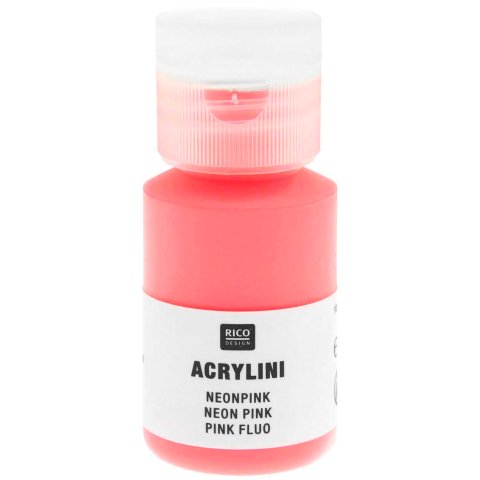 Acrylfarbe Acrylini, matt Kunststoffdose, 22 ml, neonpink