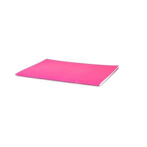 Seawhite sketchbook colored laminated white 140g/m² 297 x 210, DIN A4 portrait, 20 sheets/40 p, bougainvillea