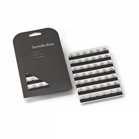Semicolon photo corners 12 x 12 mm, 252 pieces, silver