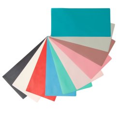 Lámina de látex, de color
