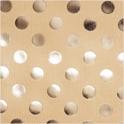 Geschenkpapier Rolle Paper Poetry Punkte 200 x 70 cm, kraft (62.56)