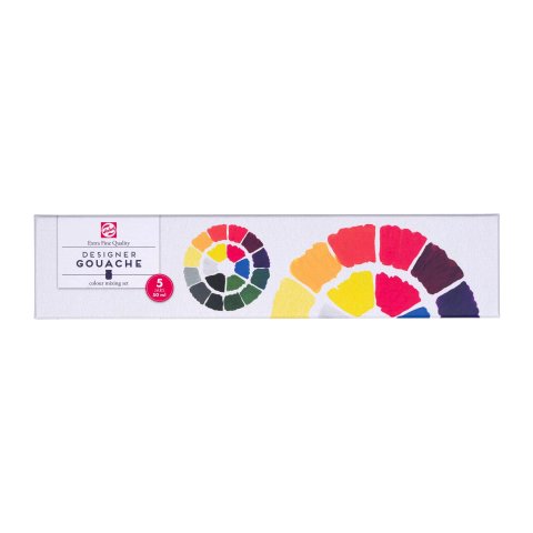 Royal Talens Gouachefarbe Extra Fine, Set 5 Gläser à 50 ml, Primärfarben