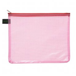 Reißverschlussbeutel farbig EVA (PVC-frei), 200 x 254 mm für DIN A5, rot