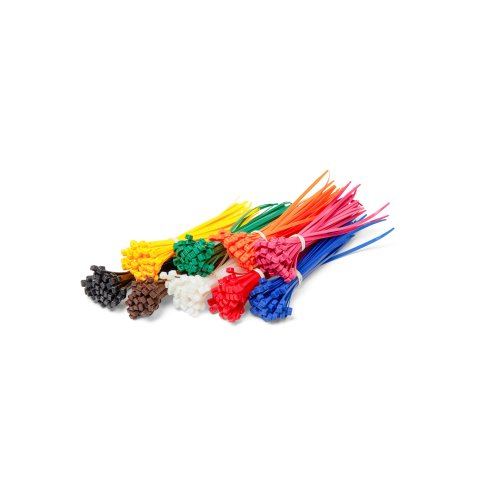 Set di fascette l = 100 x 2,5 mm, 9 colori per 100 pezzi