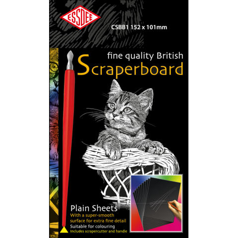 Scatola mezzatinta originale inglese Set di 10, 152 x 101 mm, olografico