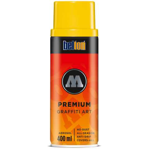 Molotow Vernice spray Belton Premium vaso 400 ml, giallo segnale (004)