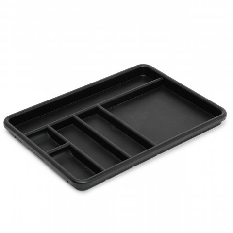 Accessories for Modulor roller containers Stationery shelf, black (RAL 9005)
