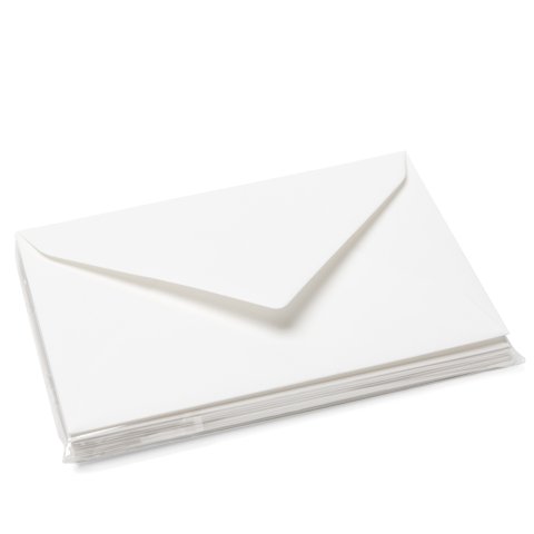 Rivoli Briefpapier Kuverts Dame 120 g/m², 140 x 90 mm, 10 Stück, weiß