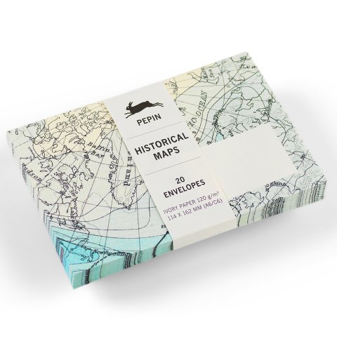 Pepin Envelopes C6, 20 envelopes, Historical Maps