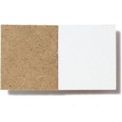 Pannello HDF, un lato laccato bianco (taglio disponibile)