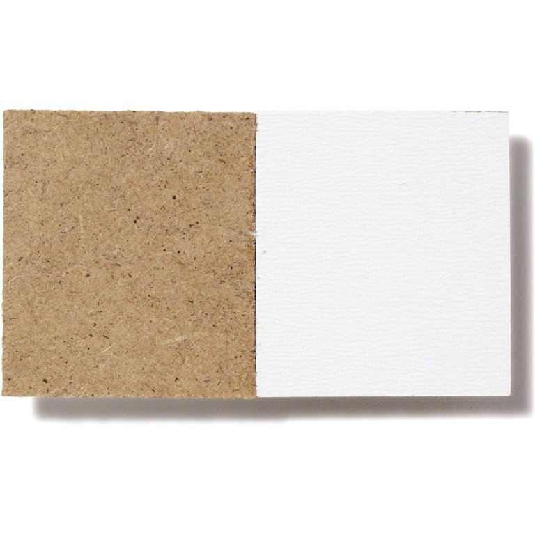 Pannello HDF, un lato laccato bianco (taglio disponibile)