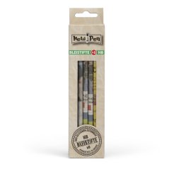 New Pen Pencils Recycling, Set, 6 pens in a cardboard box