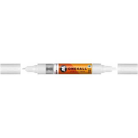 Molotow Lackmarker One4all Acryl Twin Strichstärke 1,5/4 mm, naturweiß (229)