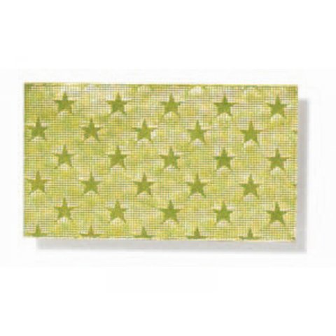 Alu-Bastelfolie Rollen, Sternchenprägung 90 g/m², b=500, l=0,78 m, gold/gold
